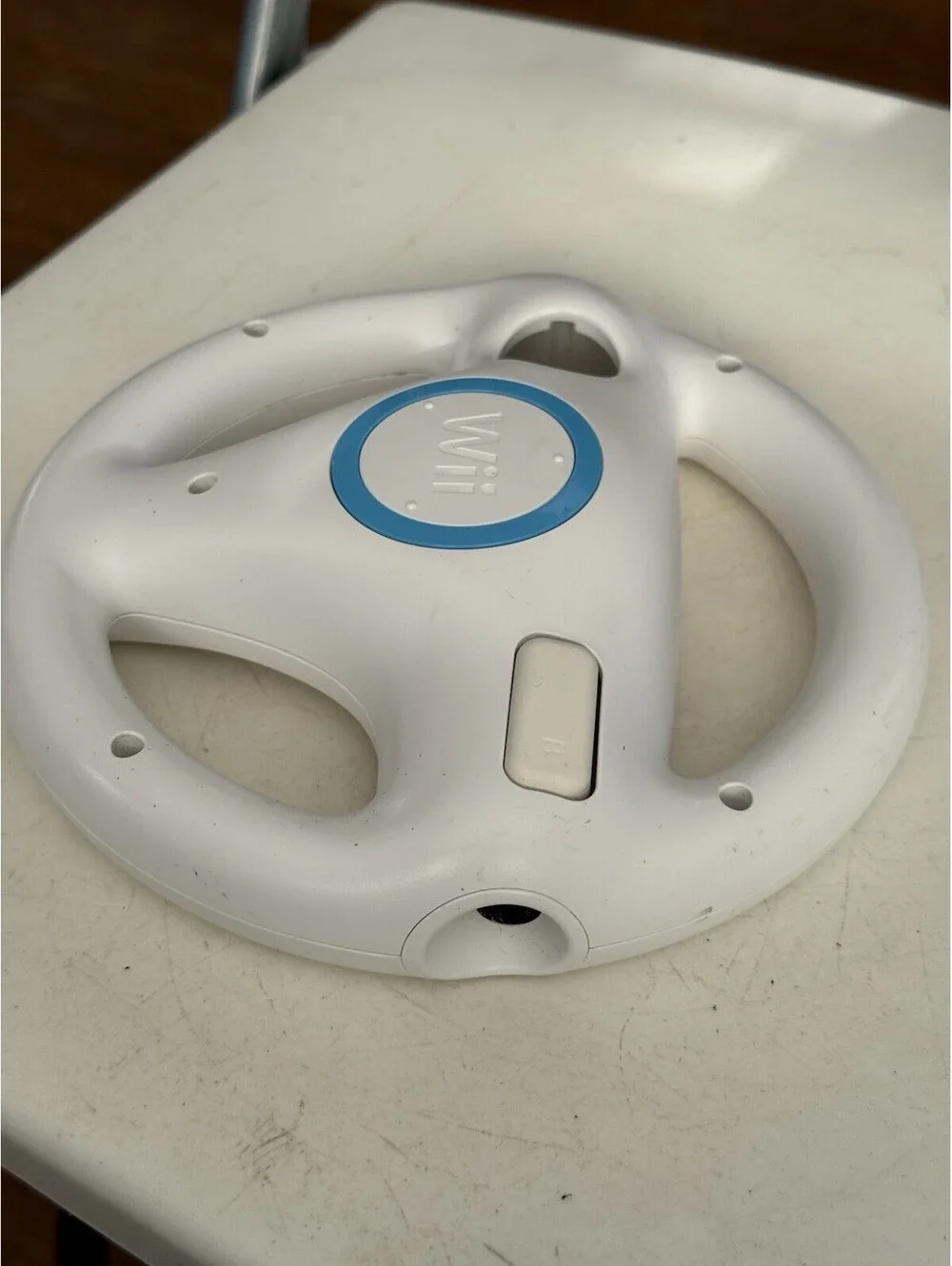 Nintendo Wii Steering Wheel - White-Mario Kart Racing Wheel